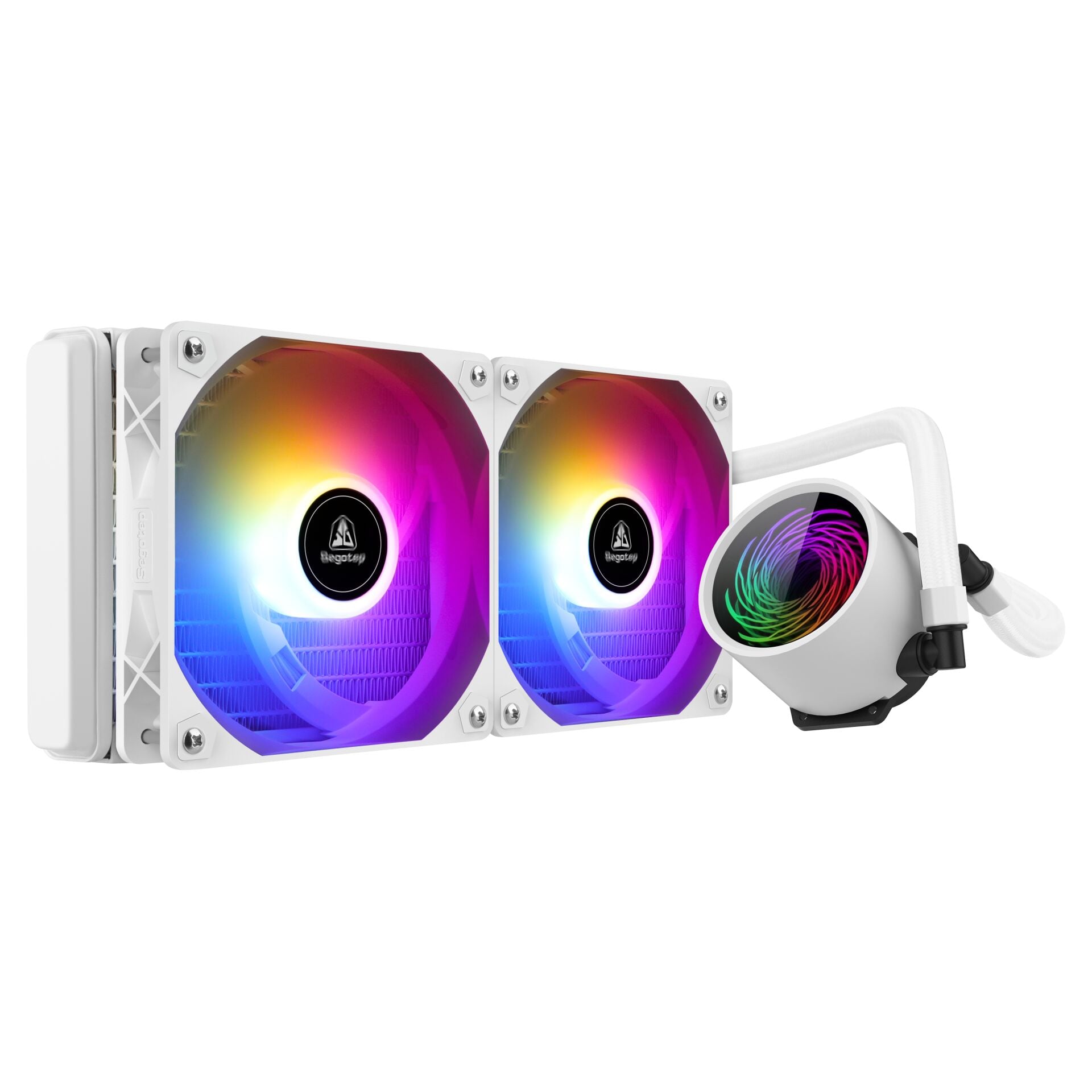 SEGOTEP BeVere 240 ARGB 260W Beyaz Sıvı İşlemci Soğutucusu (AM5 ve LGA1700 Uyumlu)