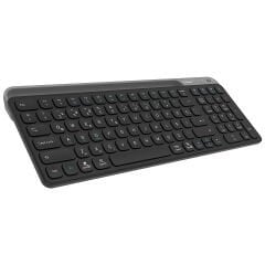 EVEREST KB-BT90 Siyah-Gri Bluetooth Şarjlı Kablosuz Klavye