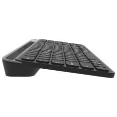 EVEREST KB-BT90 Siyah-Gri Bluetooth Şarjlı Kablosuz Klavye
