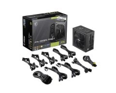 MSI MAG A1000GL PCIE5 II Siyah 1000W 80+ Gold Full Modüler Power Supply
