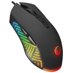 RAMPAGE SMX-G68 SPEAR V2 FULL RGB 12800 DPI Siyah 7D Makrolu Gaming Mouse