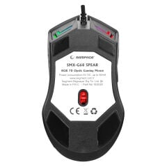 RAMPAGE SMX-G68 SPEAR V2 FULL RGB 12800 DPI Siyah 7D Makrolu Gaming Mouse