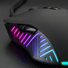 RAMPAGE SMX-G68 SPEAR V2 FULL RGB 12800 DPI Siyah 7D Makrolu Gaming Mouse