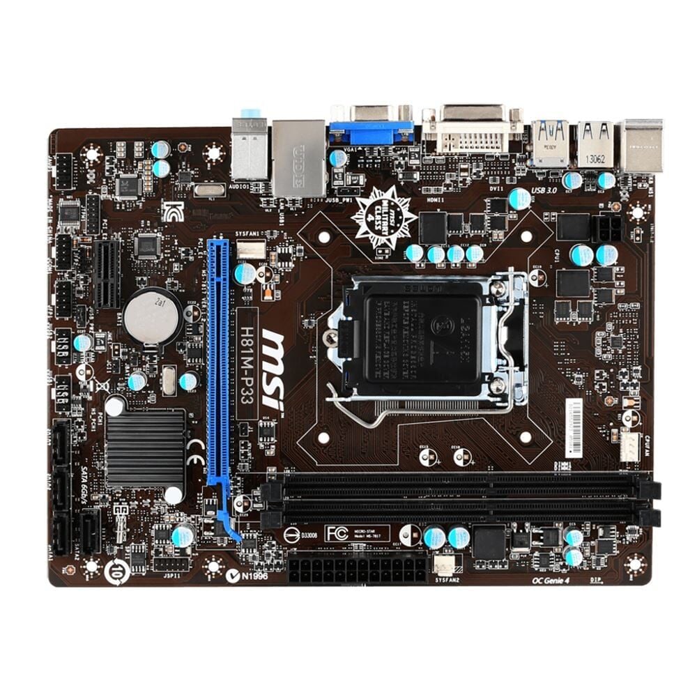 MSI H81M-P33 Intel H81 Soket 1150 DDR3 1600 Anakart