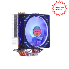 FRISBY FCL-F1336C CPU RGB Alüminyum Saf Bakır Fan 1851-AM5