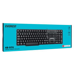 EVEREST KB-517U Siyah USB Standart Klavye