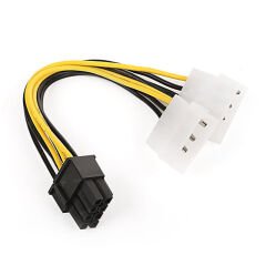 DARK 2 x 4-pin Molex 8-pin PCI-E EKRAN KARTI GÜÇ KABLOSU DÖNÜŞTÜRÜCÜ DK-CB-P104