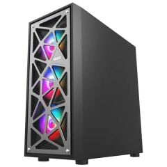 VENTO VG12AL FSP 750W 80+ Bronz Gen5 4x120mm RGB Fan Temperli Cam USB 3.0 Mesh E-ATX Mid-Tower Kasa
