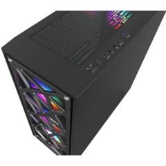 VENTO VG12AL FSP 750W 80+ Bronz Gen5 4x120mm RGB Fan Temperli Cam USB 3.0 Mesh E-ATX Mid-Tower Kasa