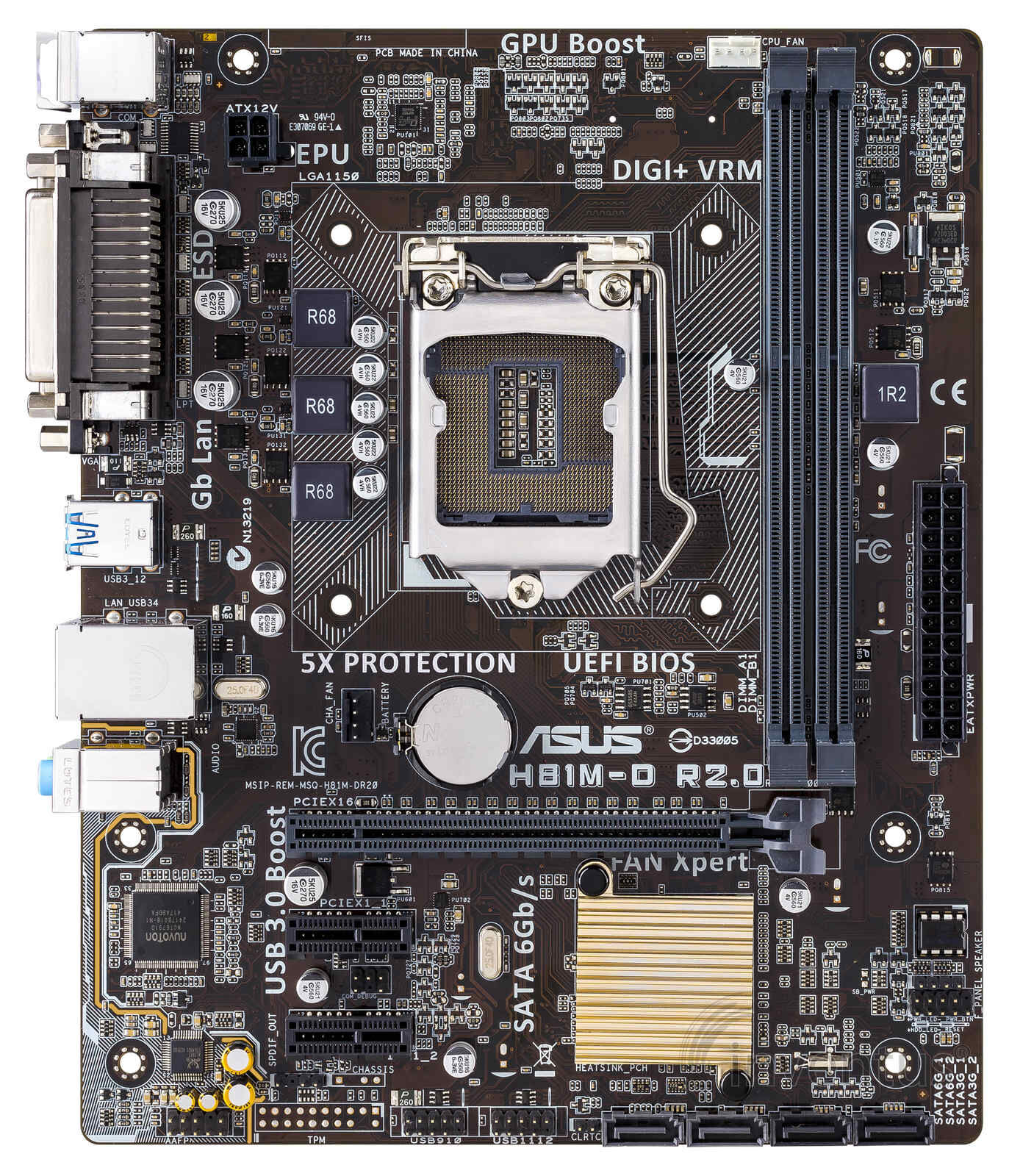 ASUS H81M-D R2.0 H81 DDR3 SATA3 GLAN USB3 1150p