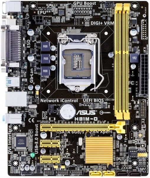 ASUS H81M-D  H81 DDR3 SATA3 GLAN USB3 1150p