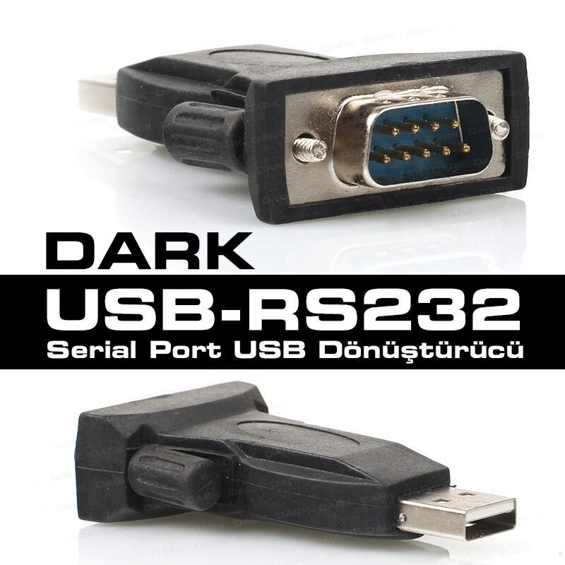 DARK USB 2.0 Uyumlu RS232 Seri Port Dönüştürücü Soket DK-AC-USB2RS232