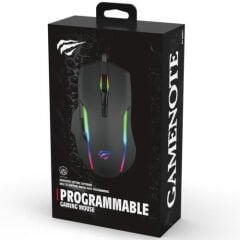 GAMENOTE MS1012A Kablolu RGB Gaming Mouse Siyah
