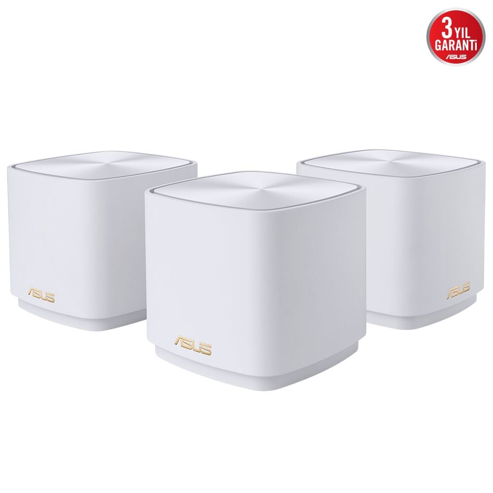 ASUS ZenWiFi XD5 Dual Band Wi-Fi 6 Mesh Sistemi (Beyaz Üçlü)