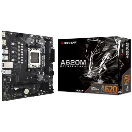 BIOSTAR 620MS AMD AM5 DDR5 5600 HDMI DP M2 mATX USB 3.2