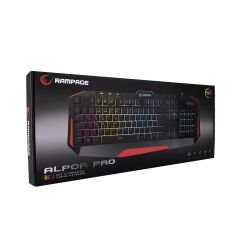 RAMPAGE KB-RX7 ALPOR PRO Siyah USB RGB Aydınlatmalı Q Gaming Oyuncu Klavyesi
