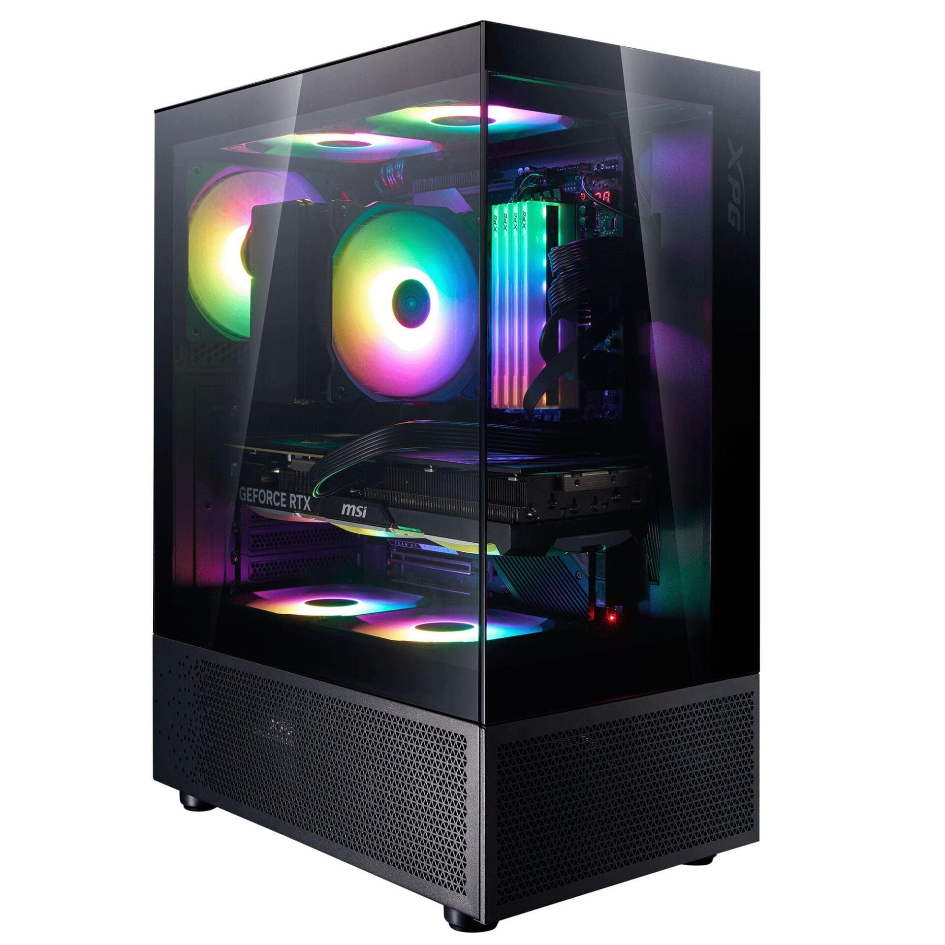 XPG Invader X Mini 5xARGB Fan Siyah 850W 80+Gold ATX Gaming Kasa