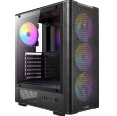 ANTEC VX310 ARGB 750W 80+ BRONZE 4xARGB Fan ATX Siyah Mid Tower Kasa