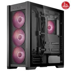 ASUS TUF Gaming GT302 TG ARGB Temperli Cam USB 3.2 Siyah E-ATX Mid-Tower Kasa