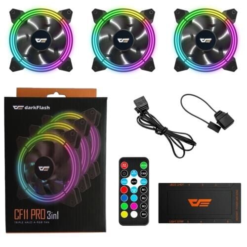 DF CF11 PRO 3pin A-RGB 3x12cm Fan Kit 3 LÜ