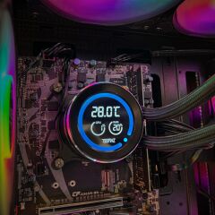 AIGO DN240D ARGB 240mm Siyah Sıvı Soğutma 1700 - AM5 1851