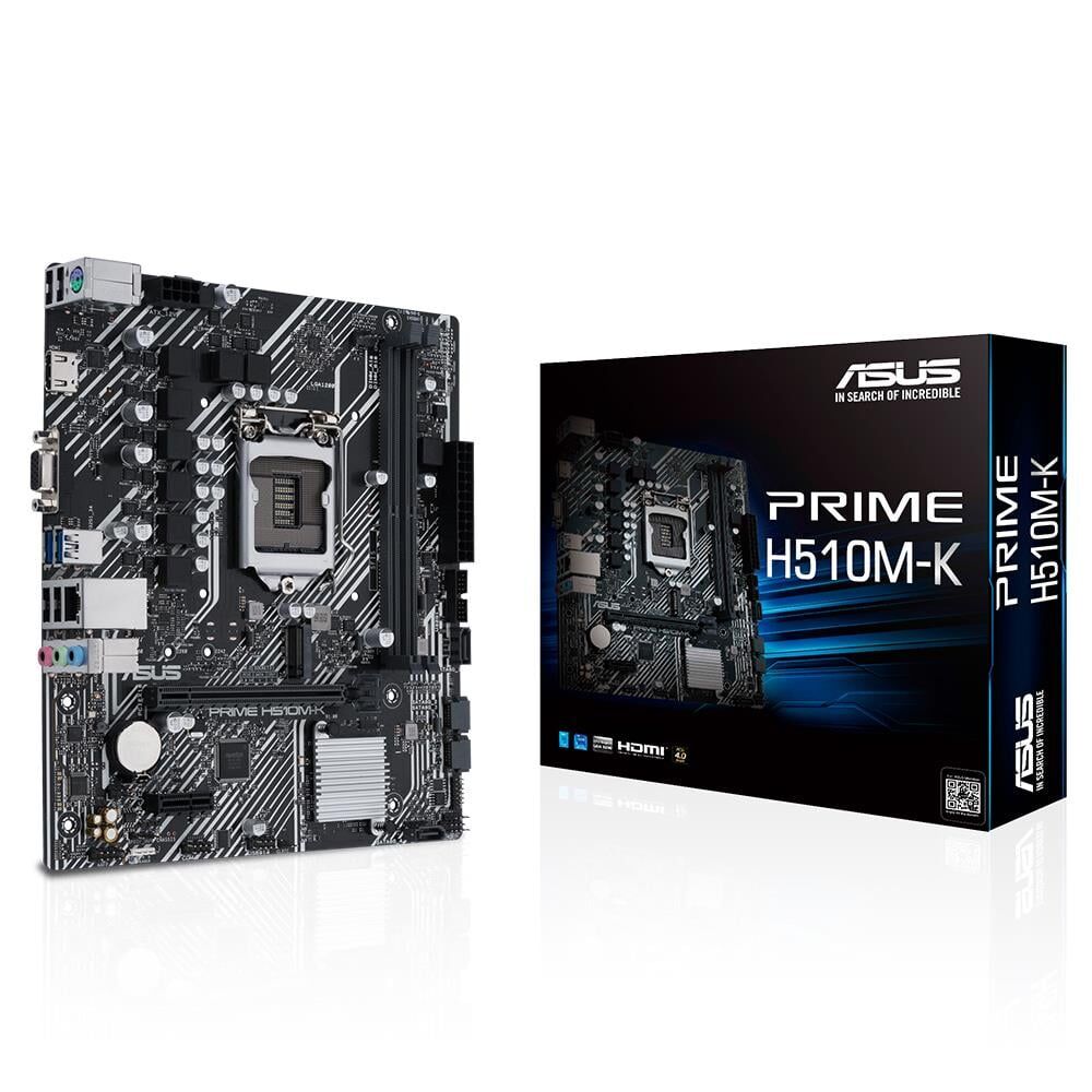 ASUS PRIME H510M-K Intel H510 Soket 1200 DDR4 3200MHz(OC) M.2 Anakart