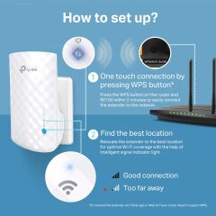 TP-LINK RE190 AC750 Dual Band Wi Fi Menzil Genişletici 2.4-5Ghz