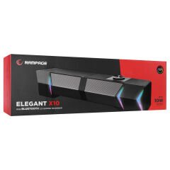 RAMPAGE Elegant X10 RGB Işıklı Multimedia Gaming Oyuncu Speaker Bluetooth Usb