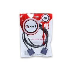 QPORT Q-VGA1.5 15 PİN FİTRELİ 1.5 METRE ERKEK ERKEK MONİTÖR KABLO