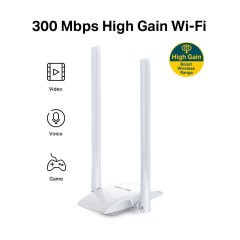 TP-LINK MERCUSYS MW300UH 300MBPS HIGH GAIN WIRELESS USB ADAPTER MICRO USB 2.0 2 EXTERNAL ANTENNAS