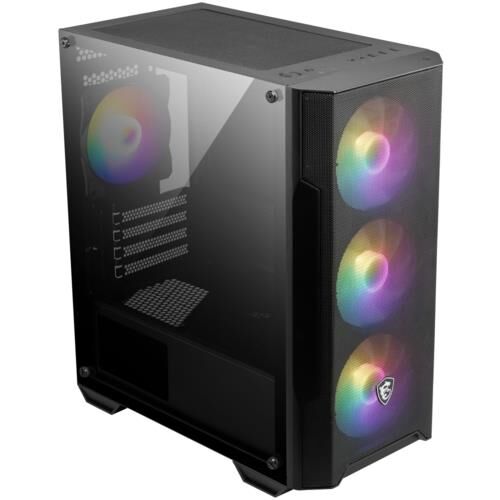 MSI MAG FORGE M100A Akrilik Yan Panel RGB Micro Atx Oyuncu Kasa PSU YOK