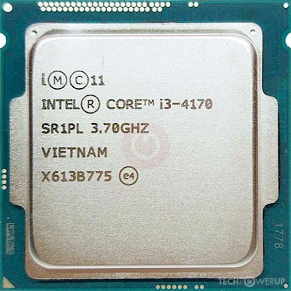 Intel Core i3 4170 Soket 1150 3.7GHz 3MB Önbellek 22nm İşlemci