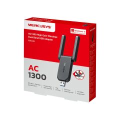 TP-LINK MERCUSYS MA32H AC1300 High Gain Wi-Fi 2.4Ghz-5Ghz USB Adapter