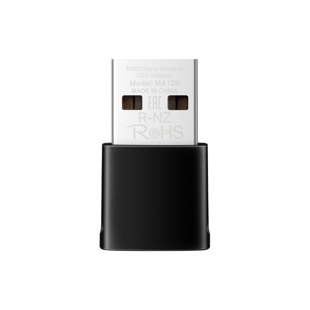 TP-LINK MERCUSYS MA12N N300 Nano 2.4Ghz 300Mbps Wi-Fi USB Adapter