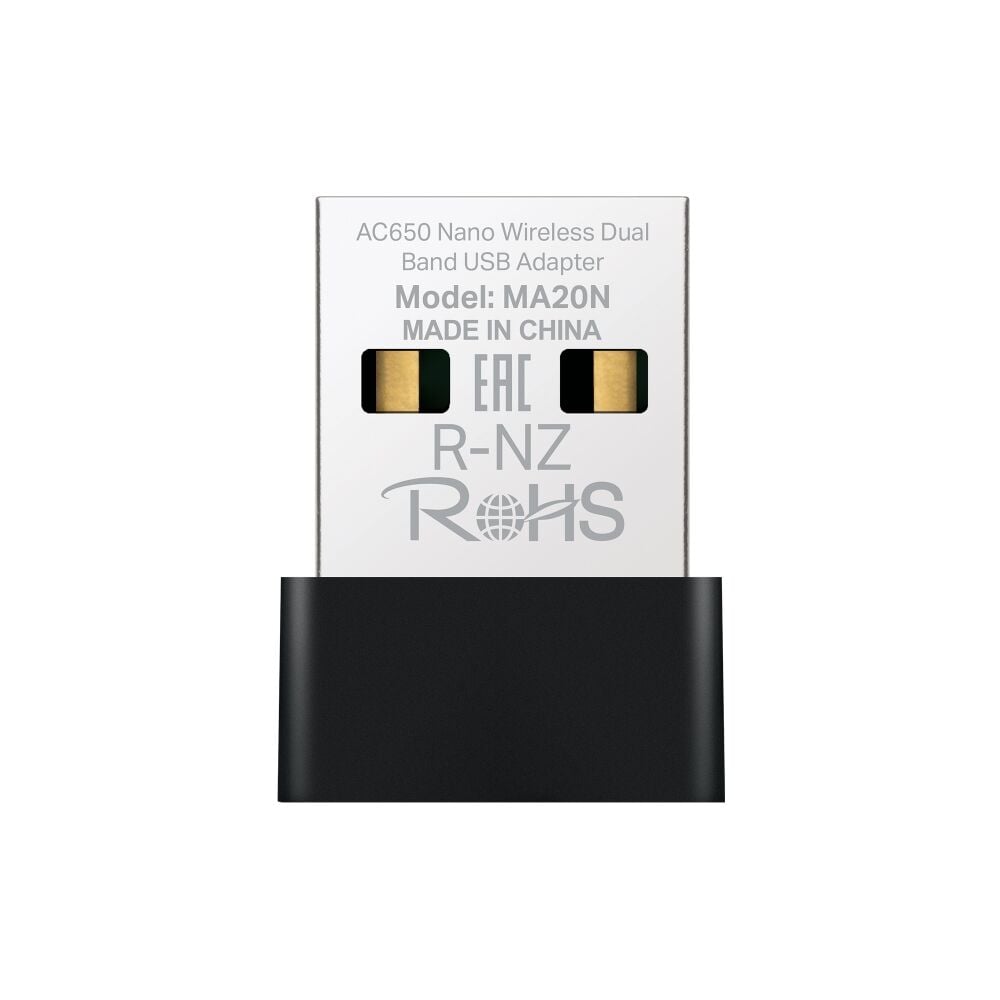 TP-LINK MERCUSYS MA20N AC650 Nano 2.4Ghz,5Ghz Wi-Fi USB Adapter