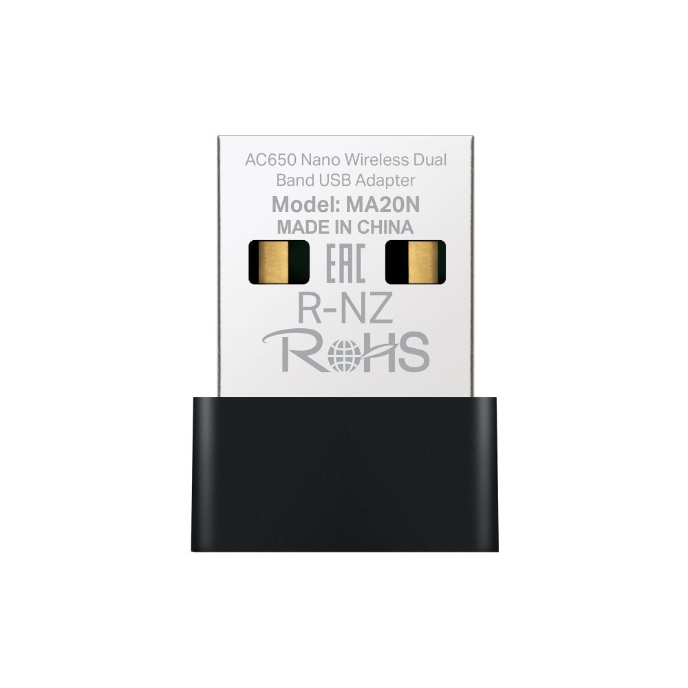 TP-LINK MERCUSYS MA20N AC650 Nano 2.4Ghz,5Ghz Wi-Fi USB Adapter