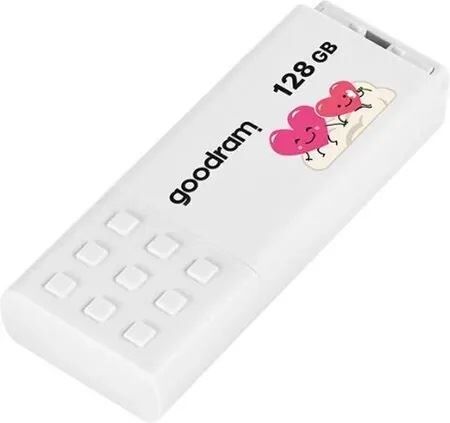 GOODRAM 128GB UME3 WHITE USB 3.2 Retail Valentine Edition Type-A Bellek