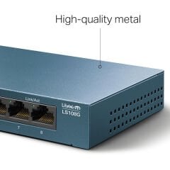 TP-LINK LS108G 8 PORT GIGABIT LITEWAVE MASAÜSTÜ SWITCH (ÇELİK KASA)