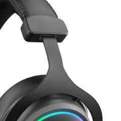 RAMPAGE ONYX-S SIYAH USB 7.1 VER RGB LED+SES KONTROLLÜ OYUNCU KULAKLIK