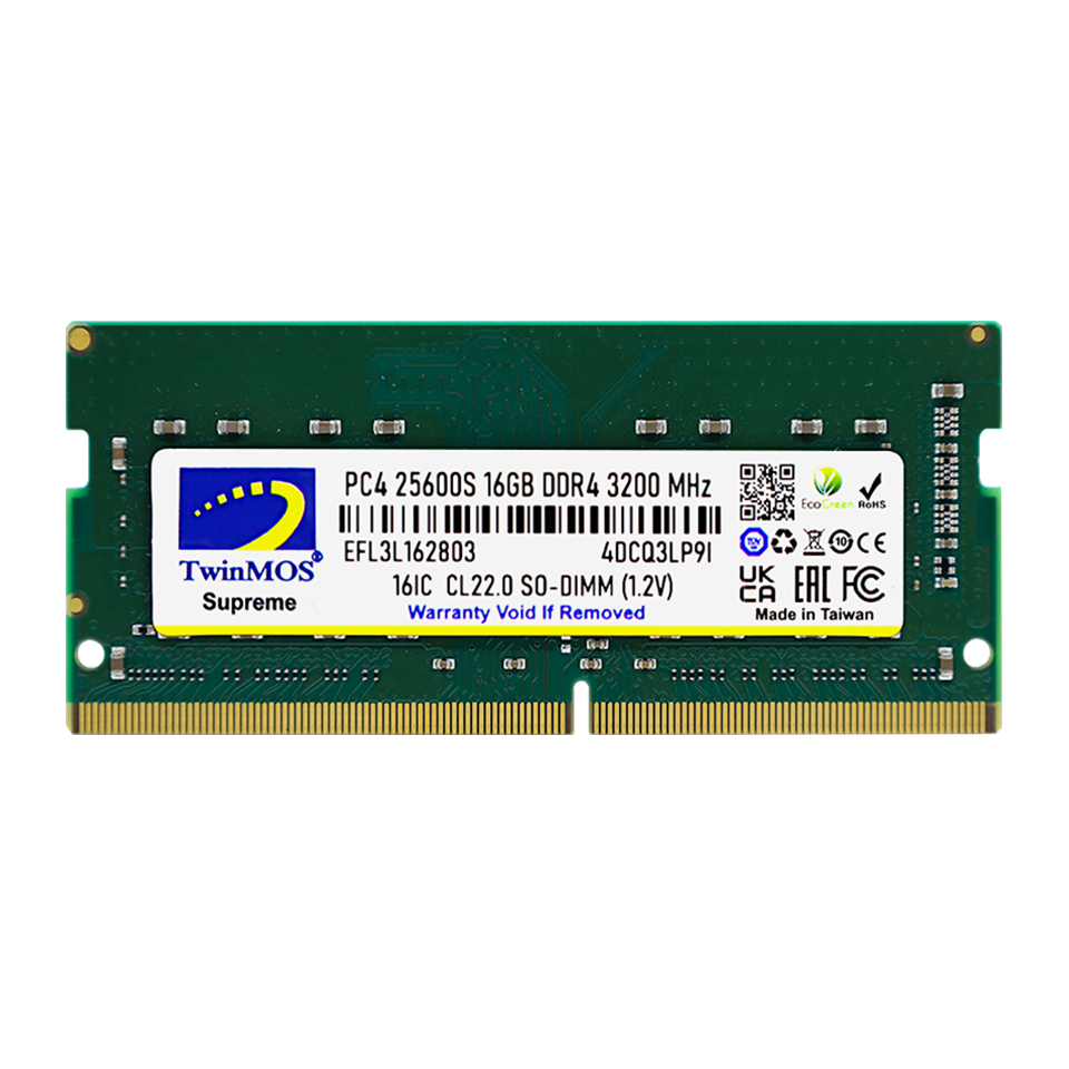16 GB DDR4 3200MHZ TWINMOS 1.2V NB MDD416GB3200N