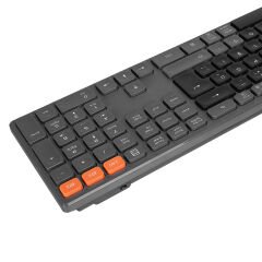 EVEREST KB-2610 Siyah 3in1 Q Sessiz Kablosuz Klavye 2.4G+BT1+BT2