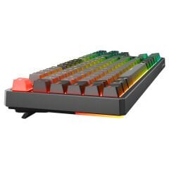 RAMPAGE YORU TKL PRO Gri-Siyah OUTEMU Red Swich Q Kablosuz RGB Mekanik Oyuncu Klavye
