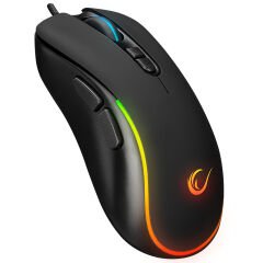 RAMPAGE KM-R57 Seraphic Siyah RGB Multmedia Klavye 12800DPI Mouse Gaming Set