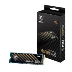 MSI SPATIUM M450 V1 500GB NVME M.2 SSD 3600-2300 MBs PCIe 4.0 Gen4