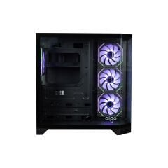 AIGO FT418 Pro Siyah GP-750W 80+ Non-Modular Bronze ARGB Mid Tower Kasa