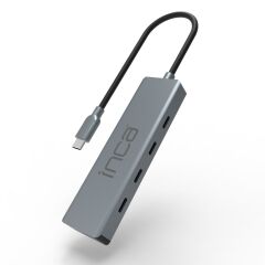 INCA ITPT-4T TYPE-C HUB X4 TYPE-C PORT 3.1 10GBPS ALUMINYUM KASA ÇOKLAYICI