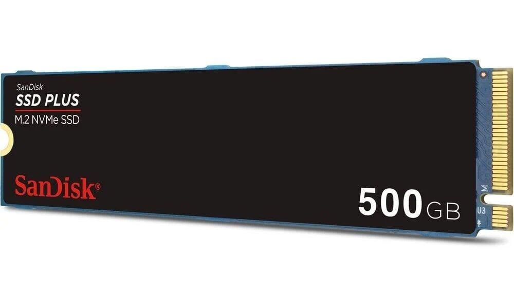 SANDISK 500GB SSD PLUS 2400-1500MBPS M.2 PCIE Gen 3.0 NVMe SDSSDA3N-500G-G26