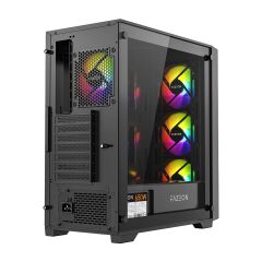 FAZEON F12 650W 80PLUS BRONZE Mesh 4x120mm ARGB Fanlı ATX Gaming Case