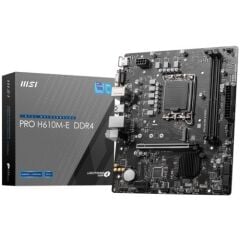 MSI PRO H610M-E DDR4 SOKET 1700 3200 OC HDMI VGA M.2 USB3.2 1x 1G LAN mATX
