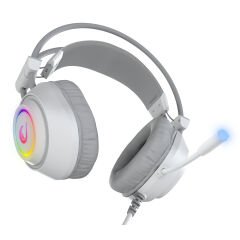 RAMPAGE RM-K19 RAGING PLUS Beyaz RGB Gaming Mikrofonlu Oyuncu Kulaklığı USB 7.1